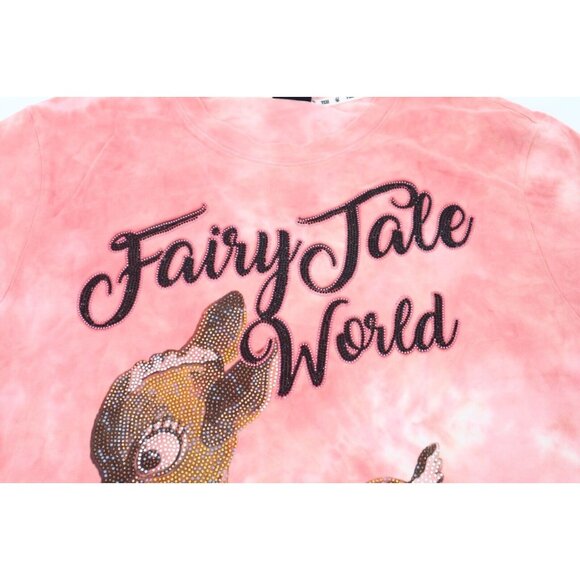 Plus Size Glitter Bling Tee Shirt XXL Fairy Tale World Theme Pit to Pit: 23.5" - Picture 3 of 7